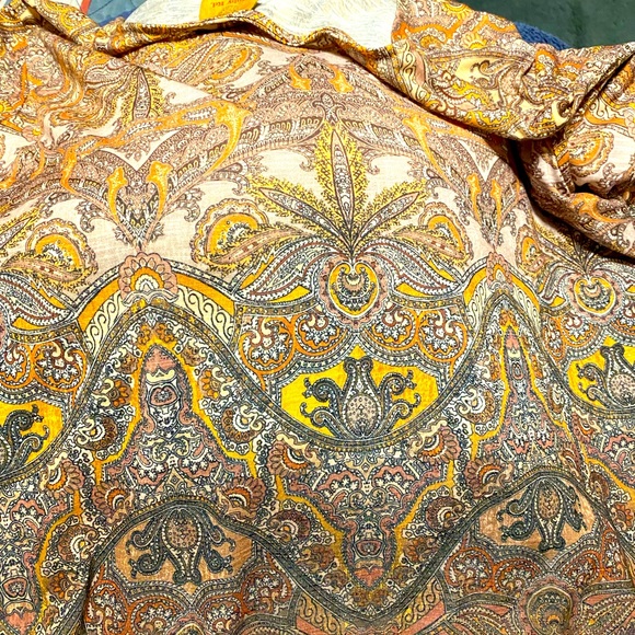 Ruby Rd Plus Blouse 3X great neutrals print with a bit of bling. Great buy!! - Picture 4 of 8